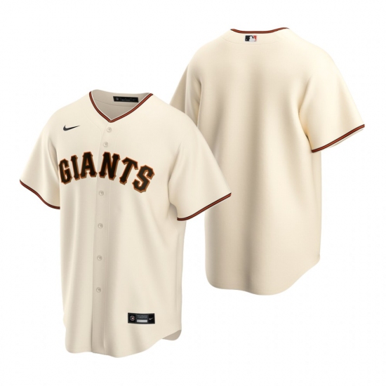 Men's Nike San Francisco Giants Blank Cream Home Stitched ...