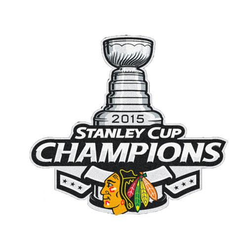 Stitched 2015 NHL Stanley Cup Final Champions Chicago Blackhawks Jersey
