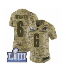 Women's Nike Los Angeles Rams #6 Johnny Hekker Limited Camo 2018 Salute to Service Super Bowl LIII Bound NFL Jersey