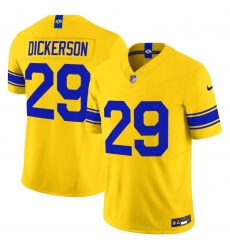 Men's Los Angeles Rams #29 Eric Dickerson Yellow 2026 F.U.S.E. Vapor Limited Football Stitched Jersey