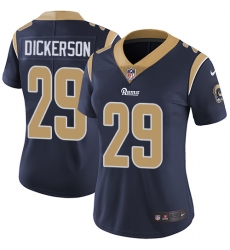 Women's Nike Los Angeles Rams #29 Eric Dickerson Navy Blue Team Color Vapor Untouchable Limited Player NFL Jersey