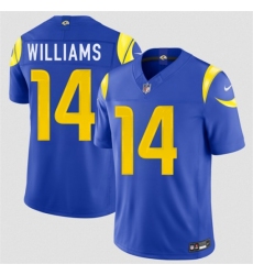 Men's Los Angeles Rams #14 Mario Williams Royal 2026 F.U.S.E. Vapor Limited Football Stitched Jersey