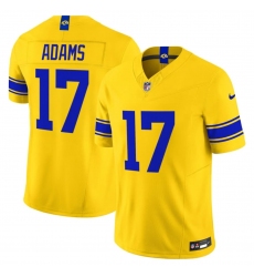 Men's Los Angeles Rams #17 Davante Adams Yellow 2026 F.U.S.E. Vapor Limited Football Stitched Jersey