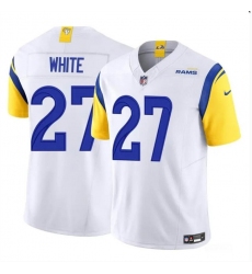 Men's Los Angeles Rams #27 Tre'Davious White White 2024 F.U.S.E. Vapor Untouchable Football Stitched Jersey