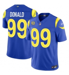 Men's Los Angeles Rams #99 Aaron Donald Royal 2026 F.U.S.E. With 4- Star C Vapor Limited Football Stitched Jersey