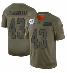 Men's Los Angeles Rams #43 John Johnson Limited Camo 2019 Salute to Service Football Jersey