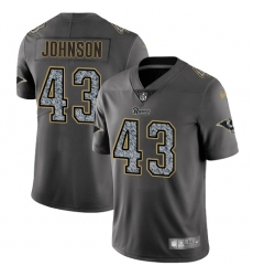 Men's Nike Los Angeles Rams #43 John Johnson Gray Static Vapor Untouchable Limited NFL Jersey