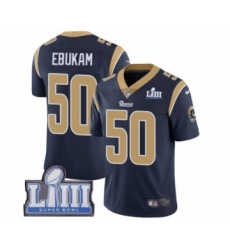 Youth Nike Los Angeles Rams #50 Samson Ebukam Navy Blue Team Color Vapor Untouchable Limited Player Super Bowl LIII Bound NFL Jersey