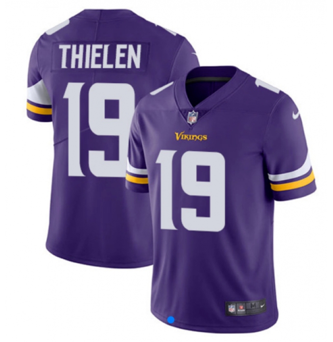 Men's Minnesota Vikings #19 Adam Thielen Purple 2025 F.U.S.E. Vapor Untouchable Limited Football Stitched Jersey