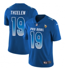Men's Nike Minnesota Vikings #19 Adam Thielen Limited Royal Blue 2018 Pro Bowl NFL Jersey
