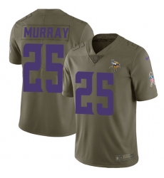 Youth Nike Minnesota Vikings #25 Latavius Murray Limited Olive 2017 Salute to Service NFL Jersey