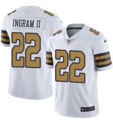 Youth Nike New Orleans Saints #22 Mark Ingram Limited White Rush Vapor Untouchable NFL Jersey
