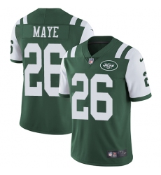 Men's Nike New York Jets #26 Marcus Maye Green Team Color Vapor Untouchable Limited Player NFL Jersey