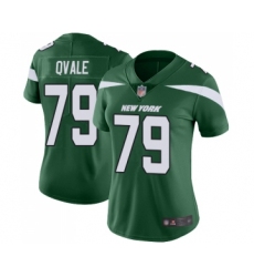 Women's New York Jets #79 Brent Qvale Green Team Color Vapor Untouchable Limited Player Football Jersey