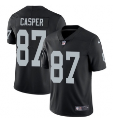 Youth Nike Oakland Raiders #87 Dave Casper Black Team Color Vapor Untouchable Limited Player NFL Jersey