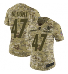 Women's Nike Pittsburgh Steelers #47 Mel Blount Limited Camo 2018 Salute to Service NFL Jersey