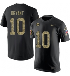 Nike Pittsburgh Steelers #10 Martavis Bryant Black Camo Salute to Service T-Shirt
