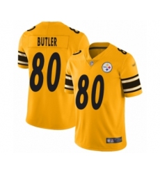 Men's Pittsburgh Steelers #80 Jack Butler Limited Gold Inverted Legend Football Jersey