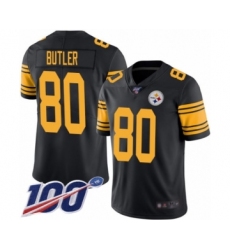 Youth Pittsburgh Steelers #80 Jack Butler Limited Black Rush Vapor Untouchable 100th Season Football Jersey