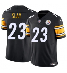 Men's Pittsburgh Steelers #23 Darius Slay Black 2025 F.U.S.E. Vapor Limited Football Stitched Jersey