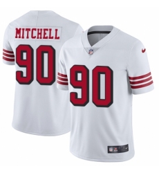 Men's Nike San Francisco 49ers #90 Earl Mitchell Limited White Rush Vapor Untouchable NFL Jersey