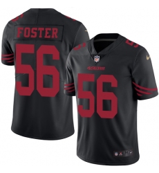 Men's Nike San Francisco 49ers #56 Reuben Foster Limited Black Rush Vapor Untouchable NFL Jersey