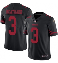 Men's Nike San Francisco 49ers #3 C. J. Beathard Limited Black Rush Vapor Untouchable NFL Jersey