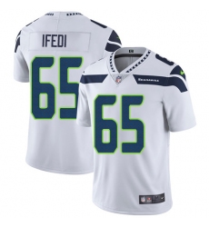 Youth Nike Seattle Seahawks #65 Germain Ifedi White Vapor Untouchable Limited Player NFL Jersey