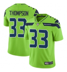 Youth Nike Seattle Seahawks #33 Tedric Thompson Limited Green Rush Vapor Untouchable NFL Jersey