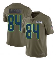 Men's Nike Seattle Seahawks #84 Amara Darboh Limited Olive 2017 Salute to Service NFL Jersey
