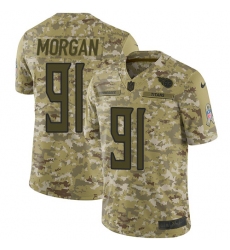 Men's Nike Tennessee Titans #91 Derrick Morgan Limited Camo 2018 Salute to Service NFL Jersey