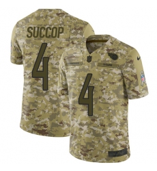 Men's Nike Tennessee Titans #4 Ryan Succop Limited Camo 2018 Salute to Service NFL Jersey