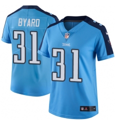 Women's Nike Tennessee Titans #31 Kevin Byard Limited Light Blue Rush Vapor Untouchable NFL Jersey