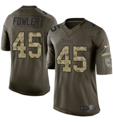 Men's Nike Tennessee Titans #45 Jalston Fowler Elite Green Salute to Service NFL Jersey