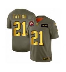 Men's Washington Redskins #21 Sean Taylor Limited Olive Gold 2019 Salute to Service Football Jersey