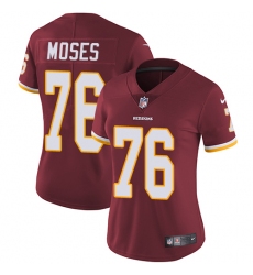 Women's Nike Washington Redskins #76 Morgan Moses Burgundy Red Team Color Vapor Untouchable Limited Player NFL Jersey