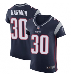 Men's Nike New England Patriots #30 Duron Harmon Navy Blue Team Color Vapor Untouchable Elite Player NFL Jersey