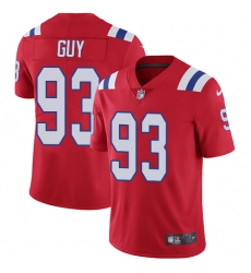 Youth Nike New England Patriots #93 Lawrence Guy Red Alternate Vapor Untouchable Limited Player NFL Jersey