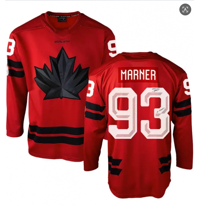 Men's Canada Hockey #93 Mitch Marner Red 2026 Olympics Stitched Jersey