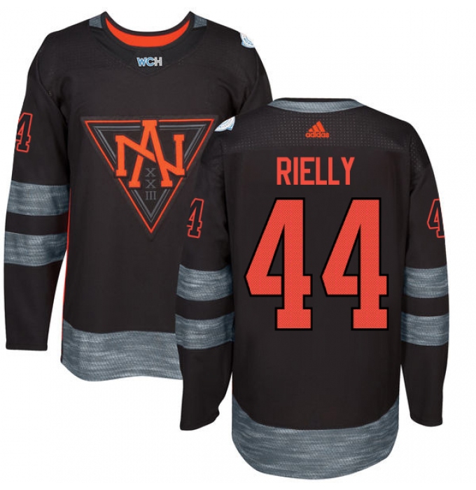 Men's Adidas Team North America #44 Morgan Rielly Premier Black Away 2016 World Cup of Hockey Jersey