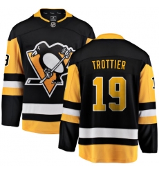 Men's Pittsburgh Penguins #19 Bryan Trottier Fanatics Branded Black Home Breakaway NHL Jersey