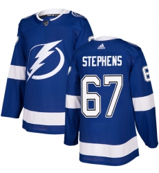 Men's Adidas Tampa Bay Lightning #67 Mitchell Stephens Premier Royal Blue Home NHL Jersey
