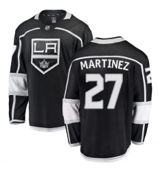 Men's Los Angeles Kings #27 Alec Martinez Authentic Black Home Fanatics Branded Breakaway NHL Jersey