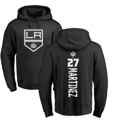 NHL Adidas Los Angeles Kings #27 Alec Martinez Black Backer Pullover Hoodie