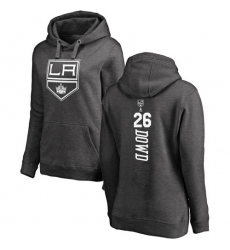 NHL Women's Adidas Los Angeles Kings #26 Nic Dowd Charcoal One Color Backer Pullover Hoodie