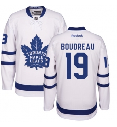 Women's Reebok Toronto Maple Leafs #19 Bruce Boudreau Authentic White Away NHL Jersey