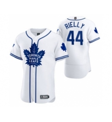 Men's Toronto Maple Leafs #44 Morgan Rielly 2020 Hockey x Baseball Crossover Edition Jersey White