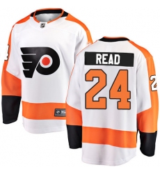 Men's Philadelphia Flyers #24 Matt Read Fanatics Branded White Away Breakaway NHL Jersey