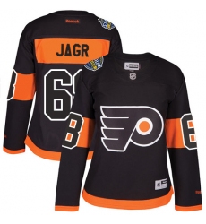 Women's Reebok Philadelphia Flyers #68 Jaromir Jagr Authentic Black 2017 Stadium Series NHL Jersey