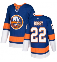 Men's Adidas New York Islanders #22 Mike Bossy Authentic Royal Blue Home NHL Jersey